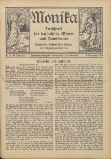 Monika : Zeitschrift für katholische Mütter und Hausfrauen, 1931 Jg. 63, Nr. 17