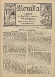 Monika : Zeitschrift für katholische Mütter und Hausfrauen, 1931 Jg. 63, Nr. 20