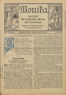 Monika : Zeitschrift für katholische Mütter und Hausfrauen, 1932 Jg. 64, Nr. 7