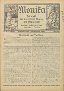 Monika : Zeitschrift für katholische Mütter und Hausfrauen, 1932 Jg. 64, Nr. 19