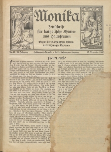 Monika : Zeitschrift für katholische Mütter und Hausfrauen, 1932 Jg. 64, Nr. 24
