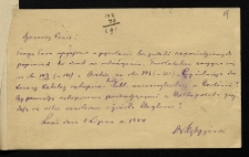 [List Wojciecha Kętrzyńskiego do Oswalda Balzera]