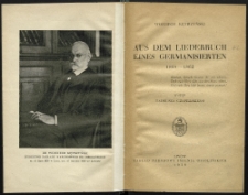 Aus dem Liederbuch eines Germanisierten 1854-1862