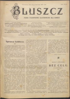 Bluszcz : pismo tygodniowe ilustrowane dla kobiet, 1907 R. 43, nr 4