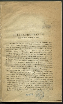 O Jabłonowskich herbu Prus III