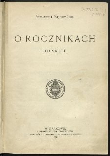 O rocznikach polskich