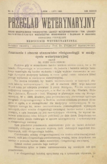 Przegląd Weterynaryjny : organ Małopolskiego Towarzystwa Lekarzy Weterynaryjnych i Tow. Lekarzy Weterynaryjnych Województwa Krakowskiego i Śląskiego w Krakowie : miesięcznik poświęcony medycynie weterynaryjnej, 1925 R. 38, nr 2