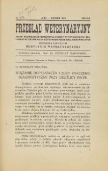 Przegląd Weterynaryjny : organ Małopolskiego Towarzystwa Lekarzy Weterynaryjnych i Tow. Lekarzy Weterynar. Województwa Krakowskiego i Śląskiego w Krakowie : miesięcznik poświęcony medycynie weterynaryjnej, 1929 R. 42, nr 12