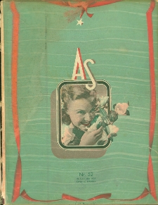 As : ilustrowany magazyn tygodniowy, 1937 (R. 3), nr 52