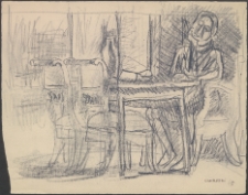 [Kobieta przy stole]