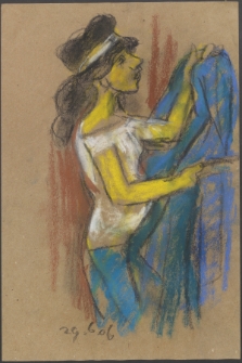 [Dziewczyna w opasce na włosach]