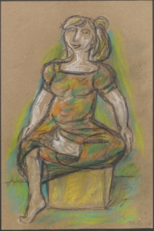 [Siedząca dziewczyna. 1]