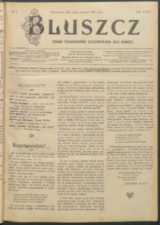 Bluszcz : pismo tygodniowe ilustrowane dla kobiet, 1907 R. 43, nr 7