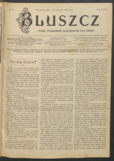 Bluszcz : pismo tygodniowe ilustrowane dla kobiet, 1907 R. 43, nr 14