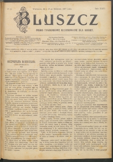 Bluszcz : pismo tygodniowe ilustrowane dla kobiet, 1907 R. 43, nr 17