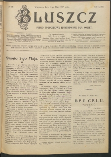Bluszcz : pismo tygodniowe ilustrowane dla kobiet, 1907 R. 43, nr 19