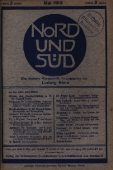 Nord und Süd : eine deutsche Monatsschrift, 1912 Jg. 36, Bd. 141, Heft 452