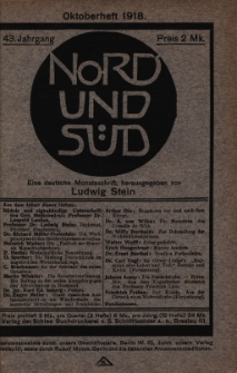 Nord und Süd : eine deutsche Monatsschrift, 1918 Jg. 43, Bd. 167, Heft 529