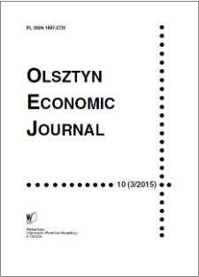 Olsztyn Economic Journal 10 (3/2015), 2015