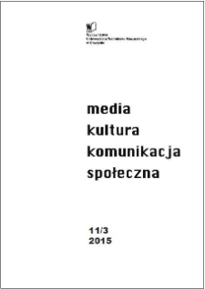 Media, Kultura, Komunikacja społeczna 11/3 (2015)