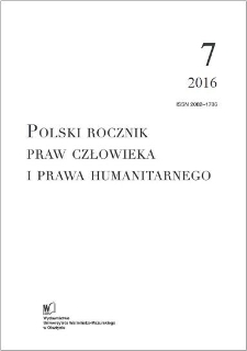 Polski Rocznik Praw Człowieka i Prawa Humanitarnego 7 (2016)