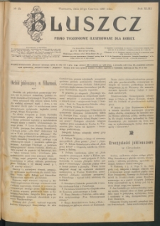 Bluszcz : pismo tygodniowe ilustrowane dla kobiet, 1907 R. 43, nr 25
