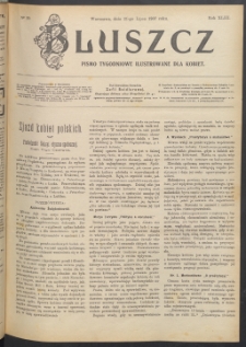 Bluszcz : pismo tygodniowe ilustrowane dla kobiet, 1907 R. 43, nr 29