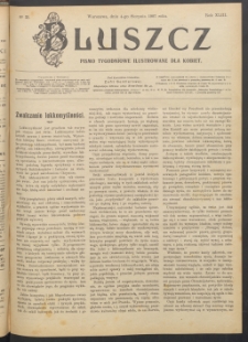 Bluszcz : pismo tygodniowe ilustrowane dla kobiet, 1907 R. 43, nr 31
