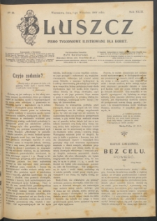 Bluszcz : pismo tygodniowe ilustrowane dla kobiet, 1907 R. 43, nr 36