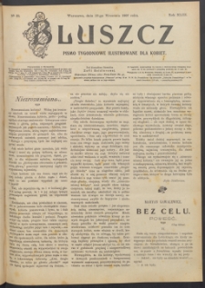 Bluszcz : pismo tygodniowe ilustrowane dla kobiet, 1907 R. 43, nr 38