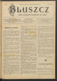 Bluszcz : pismo tygodniowe ilustrowane dla kobiet, 1907 R. 43, nr 43