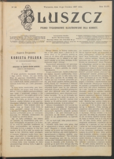 Bluszcz : pismo tygodniowe ilustrowane dla kobiet, 1907 R. 43, nr 50