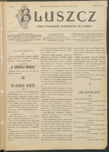 Bluszcz : pismo tygodniowe ilustrowane dla kobiet, 1907 R. 43, nr 51
