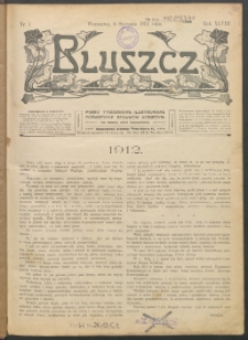 Bluszcz : pismo tygodniowe ilustrowane poświęcone sprawom kobiecym, 1912 R. 48, nr 1
