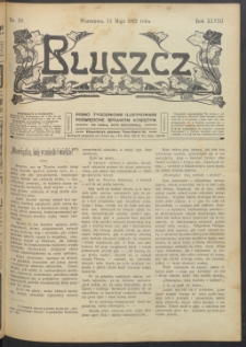 Bluszcz : pismo tygodniowe ilustrowane poświęcone sprawom kobiecym, 1912 R. 48, nr 19