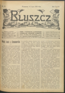 Bluszcz : pismo tygodniowe ilustrowane poświęcone sprawom kobiecym, 1912 R. 48, nr 28