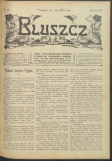 Bluszcz : pismo tygodniowe ilustrowane poświęcone sprawom kobiecym, 1912 R. 48, nr 29