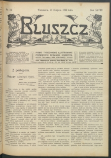 Bluszcz : pismo tygodniowe ilustrowane poświęcone sprawom kobiecym, 1912 R. 48, nr 32