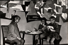 [Grafika ścienna w Bibliotece Miejskiej w Mrągowie]