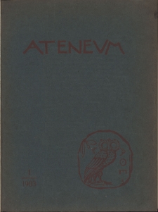 Ateneum, 1903 (R. 1), z. 1
