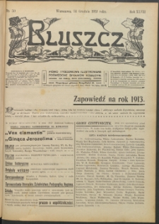 Bluszcz : pismo tygodniowe ilustrowane poświęcone sprawom kobiecym, 1912 R. 48, nr 50