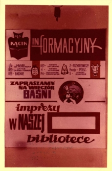 [Kącik informacyjny w bibliotece. 1]
