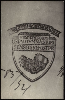 Pieczęć gimnazjum w Mrągowie