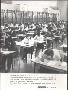 [Matura z języka polskiego w IV Liceum Ogólnokształcącym w Olsztynie]