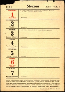 [Kartka z kalendarza]