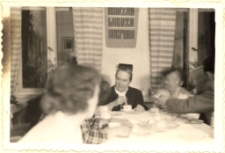 [Spotkanie autorskie z Zofią Kossak w Powiatowej i Miejskiej Bibliotece Publicznej w Mrągowie 1957. 1]