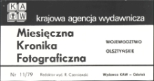 [Nagłówek strony tutułowej "Miesięcznej Kroniki Fotograficznej