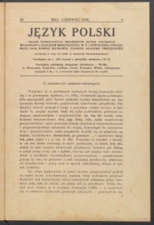 Język Polski, 1926, nr 3