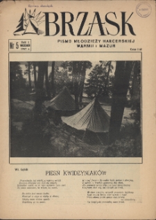 Brzask : pismo młodzieży harcerskiej Warmii i Mazur, 1957 (R. 1), nr 5