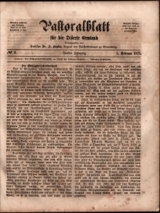 Pastoralblatt für die Diözese Ermland, 1873, nr 3